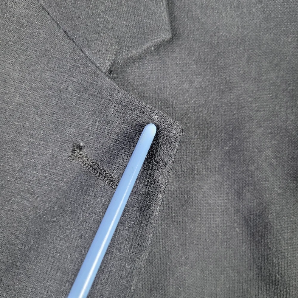 40R Via Europa For Macy's Mens‎ Charcoal Black Sueded Blazer